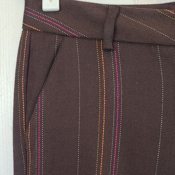 2/$30 ☆ NWT ☆ Rampage Brown Multi Stripe Kensington Cuffed Crop Size 3 - Picture 3 of 8
